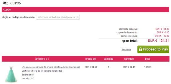 Código de descuento TBDress